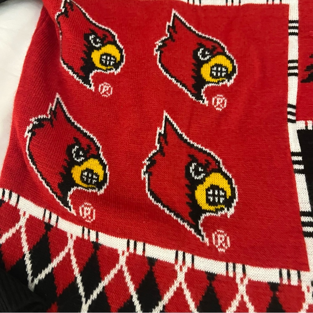 Louisville Cardinals Ugly Christmas Sweater Collegiate Size Large - Picture 3 of 6